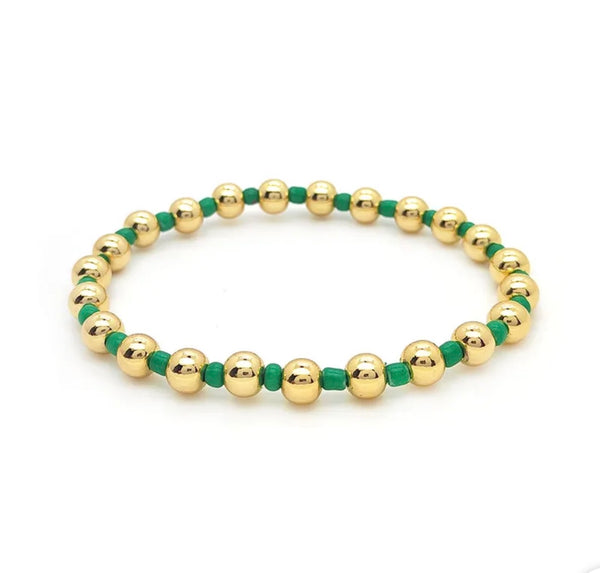 Golden ball bracelet