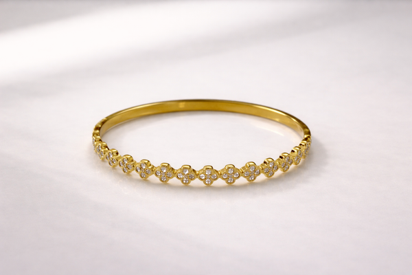 Golden Petal Bangle