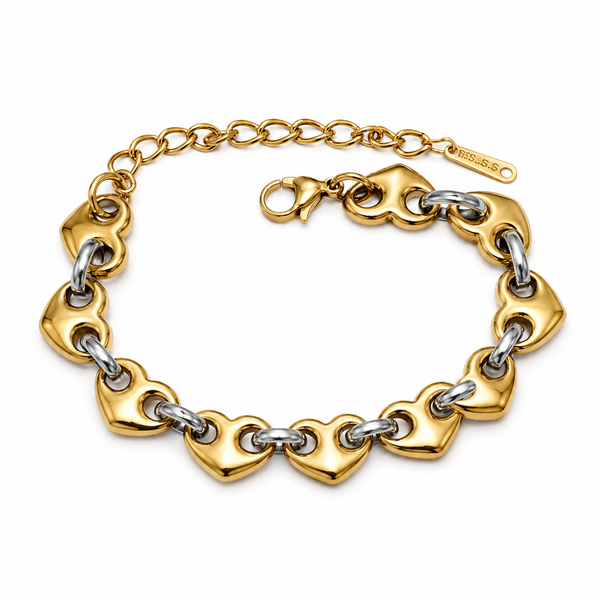 Pulsera Amour Links Bicolor
