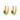 Emerald Statement Hoops