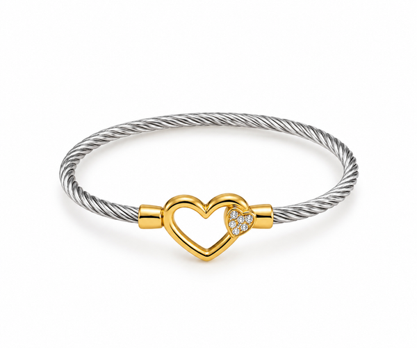 Heart Connection Bangle